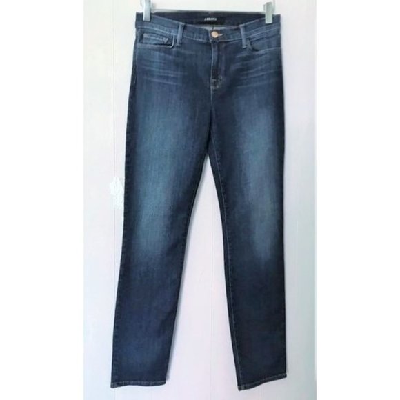 J BRAND SKINNY MID RISE DENIM JEANS SIZE 30 STORM BLUE - Picture 2 of 9